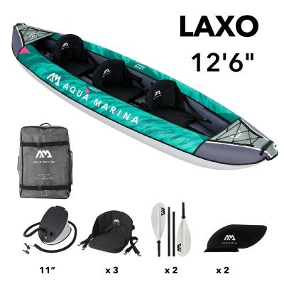 China Laxo LA-320 Heavy Duty PVC Wholesale 2 Person Inflatable Portable Kayak for sale