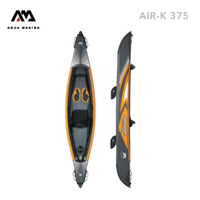 China DWF Aqua Marina Tomahawk AIR-K 375 1 Person DWF High End Kayak, Dual Action Pump, Zipper Backpack, Kayak Seat for sale