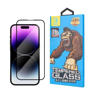 China Mobile Phone HD Clear Anti Broken 0.33mm Screen Protector for Iphone 12 13 14 Silk Print Tempered Glass for sale