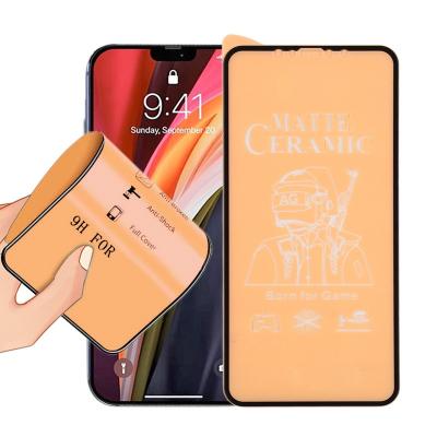 China Mobile Phone Hot Selling 100D Anti-scratch Soft Nano Matte Touch Ceramic Glass Screen Protector Film for Phone for sale