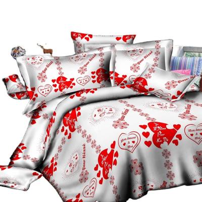 China Wholesale Cheap Shrink-Resistant 3d Printing Fabric Bedding Set Bed Sheets for sale