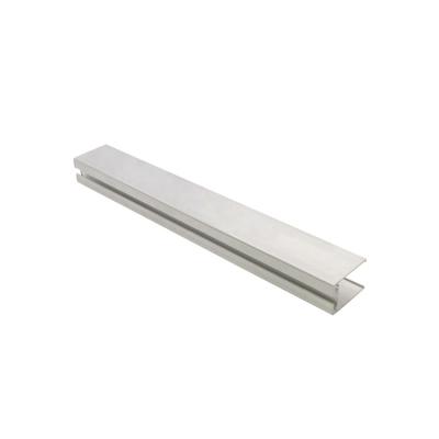 China Traditional Extruded Aluminum Profiles Aluminum Curtain Profile For Bottom Roller Blind Curtain Track Rail for sale