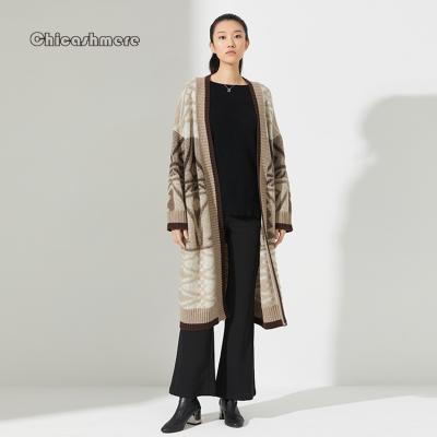 China Factory direct breathable custom women's long cashmere cardigan sweater knitwear for sale