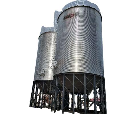 China small metal grain silos Hot Galvanized Corrugated Steel 100ton 300ton 500ton 1000ton Grain silos for sale