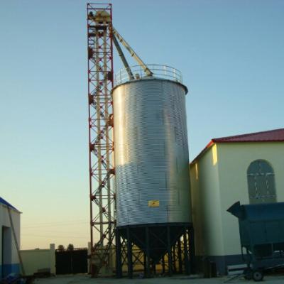 China Hot galvanized steel 100 ton paddy soybean grain silo with price for sale