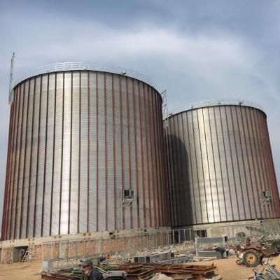 China 2020 China 5000-10000 ton farm used rice husk storage steel vertical grain silo for sale for sale