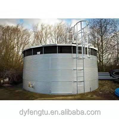 China Pure water tank galvanized steel water storage tank 181T for sale