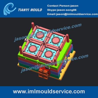 China 4 cavities china plastic thin wall injection mould produced, high speed thin wall mould for sale