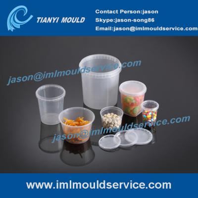 China 250-2000ml thin wall round bucket mould china, thin wall food containers mould solutions for sale