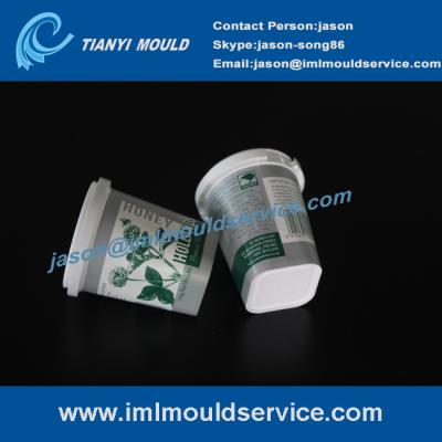 China thin-walled plastic containers mould with iml, thin-walled square box mold with iml for sale