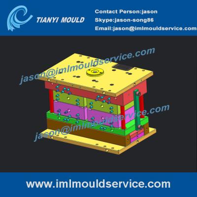 China Thin wall plastic cup injection mould company, IML for thin wall container mould for sale