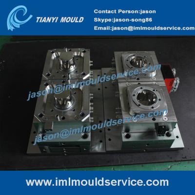 China plastic sweet packaging containers mould, 500ml iml label container mould, iml moulding for sale