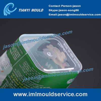 China 2 cavites dry fruit thin wall cup mould, 500ml dry fruit packaging plastic container mould for sale