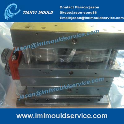 China PP thin wall plastic containers with lids mould, thin wall lid mould with in mould label for sale