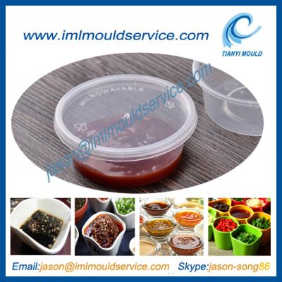 China 70ml or 2oz thin walled disposable plastic sugar bowl mould with lids for sale