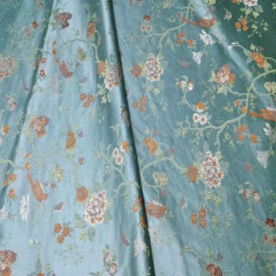 China 100% pure pure silk brocade fabric jacquard silk fabrics for sale