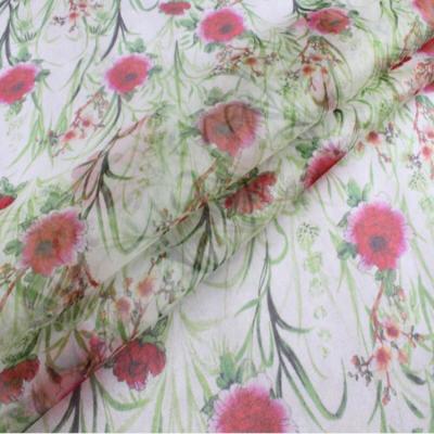 China Organza Pure Crystal Silk Fabric for sale