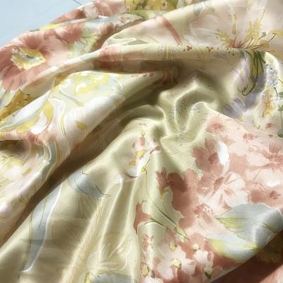 China 19mm pure cotton silk fabric for sale