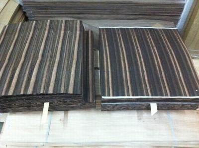 China Natural Ebony Wood Flooring Veneer Sheet , Cut To Size Veneer for sale