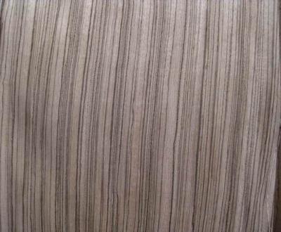 China Zebrano Wood Sliced Veneer For Door Or Plywood , 1200mm - 3800mm Length for sale