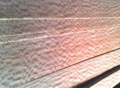 China Natural Wood Figured Makore Veneer For MDF, Chipboard OEM ODM for sale