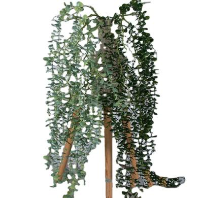 China New Design Luxury Hanging Plants Ivy Leaf Roll Large Potted Artificial Garden for sale