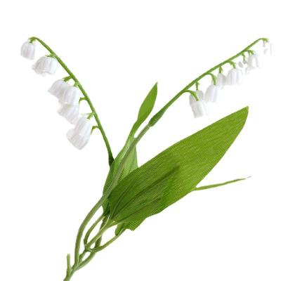 China Hot Sale Luxury Plastic Lily Of The Valley Artificial Flower Decoration Wedding Home Decoration for sale