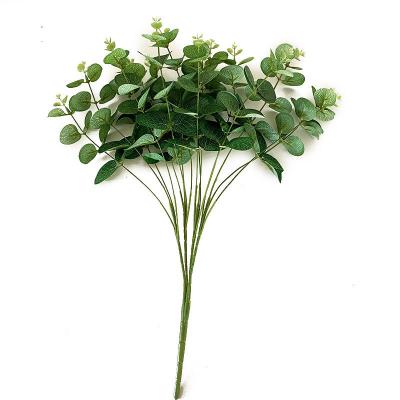 China Luxury High Quality Faux Branches For Wedding Flower Arrangement Artificial Eucalyptus Leaves for sale