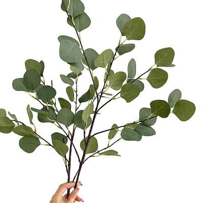 China New Design Luxury Artificial Silver Round Eucalyptus Artificial Apple Tree Plants Home Flower Arrangement for sale