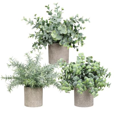 China Bestselling Nordic Style Green Plants Of Plastics And Miniature Miniature Bonsai Plant Home Decoration for sale