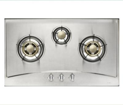 China S368 3 Burner Stainless Steel Gas Stove Gas Cooker Gas Hob To Household Kitchen Appliances S368 3 for sale