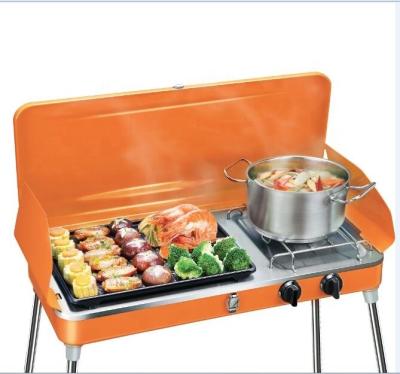 China Gas BBQ Grill Portable Height Adjustable BBQ Indoor And Outdoor Camping Stove for sale