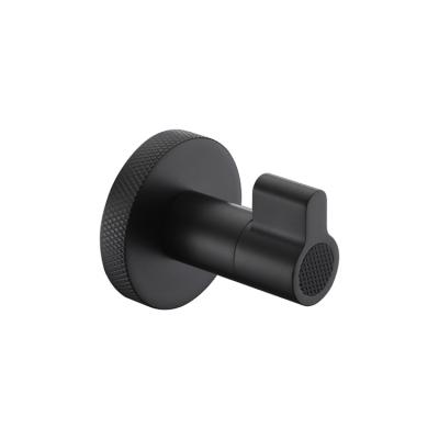 China Modern Wall Mounted Black Color Long Robe Hook Single Hook Single Hook for sale