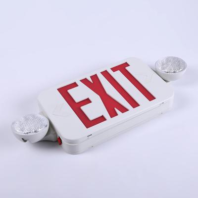 China Commercial Buildings U L listed Amazon best selling cheacp price led emergency NI-CD battery LED combo light rechargeable EXIT sign for sale