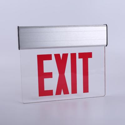 China Aluminum Rechargeable Emergency Housing Battery Holder Emergency Exit Sign Led Lightweight for sale