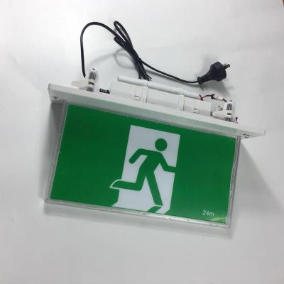 China Backup CE ROHS Battery Backup Led Exit Sign Light Led Emergency Light for sale