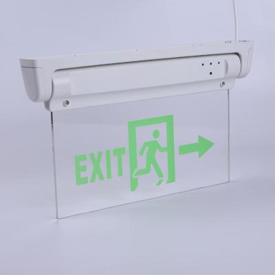 China Spanish Wall Mounted Emergency Exit Light Salida Exit Sign for sale