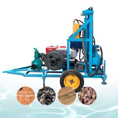 China High Drilling Efficiency 200mm Portable Diesel Hydraulic Water Well Drilling Rig Machine Price / Borehole Water Well Drilling Machine for sale