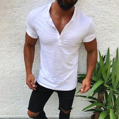 China Hot Selling Summer 2021 Plus Size Anti-Wrinkle Sports Men's Running Fitness Stretch T-shirt Short Sleeve T-shirt Tops for sale