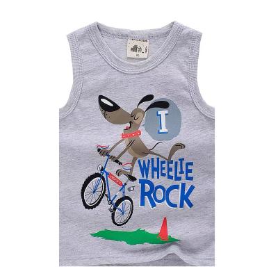 China Anti-pilling Anti-pilling Tank Top Children Wholesale Kids Summer Knitting Comfort Boys Girls 100% Cotton Slim Vest for sale