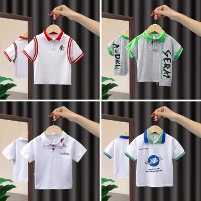 China Wholesale 2022 New Kid's Anti-shrink Shorts Girdles Polo T-shirt Boys Anti-shrink Style Fine Polo Shirt Kids Casual Polo Shirt for sale