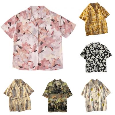 China Anti-Pilling Floral Women's Beach Shirt Summer Women's Anti-Pilling Short Sleeve Shirt for sale