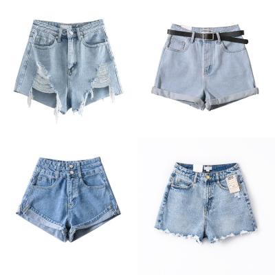 China tassel 2022 women ladies jeans high waist anti-wrinkle denim shorts summer sexy short tassel shorts slim casual jeans pants for sale