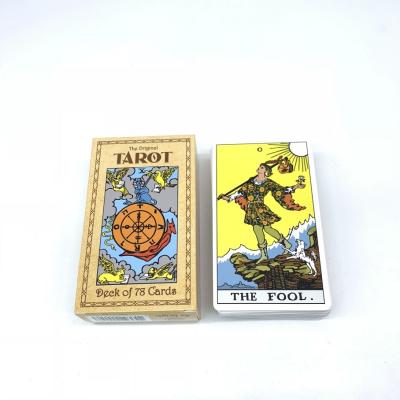 China 350gsm 78 Cards Paper Tarot Cards With Booklet Custom Logo Printed for sale