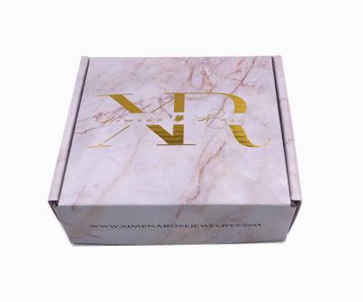 China Logo Printed Recycled Packaging Boxes voor Schoonheidsmiddelen Glanzende Laminering Te koop