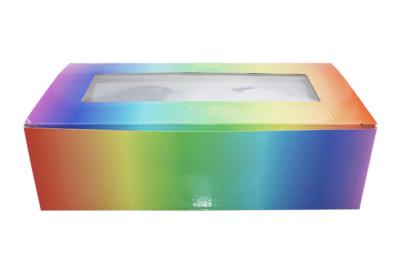 China FSC PVC Clear Gift Boxes With Clear Window 4 Colors Printing for sale