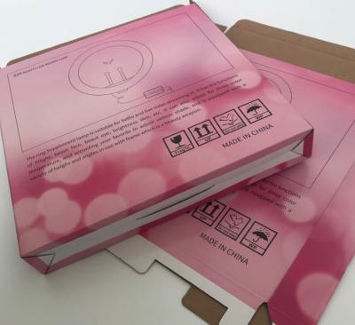 China Custom B Flute Electronics Packing Boxes 250gsm For Beauty Light for sale