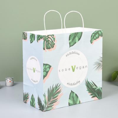 China Durable Eco Friendly Paper Bags With Handles Strong Bearing for sale