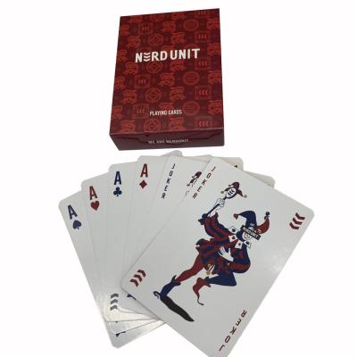 China Customized Matt Varnished Recyclable SGS Paper Printed Playing Cards for sale