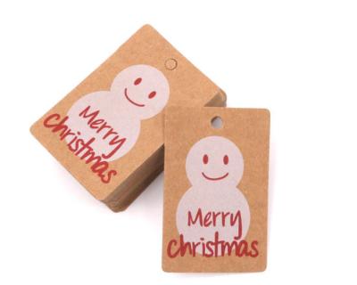 China Recyclable PDF Kraft Paper Hang Tags Swing For Christmas Gifts for sale